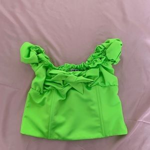 I Am Gia Naomi Top in Lime Green.